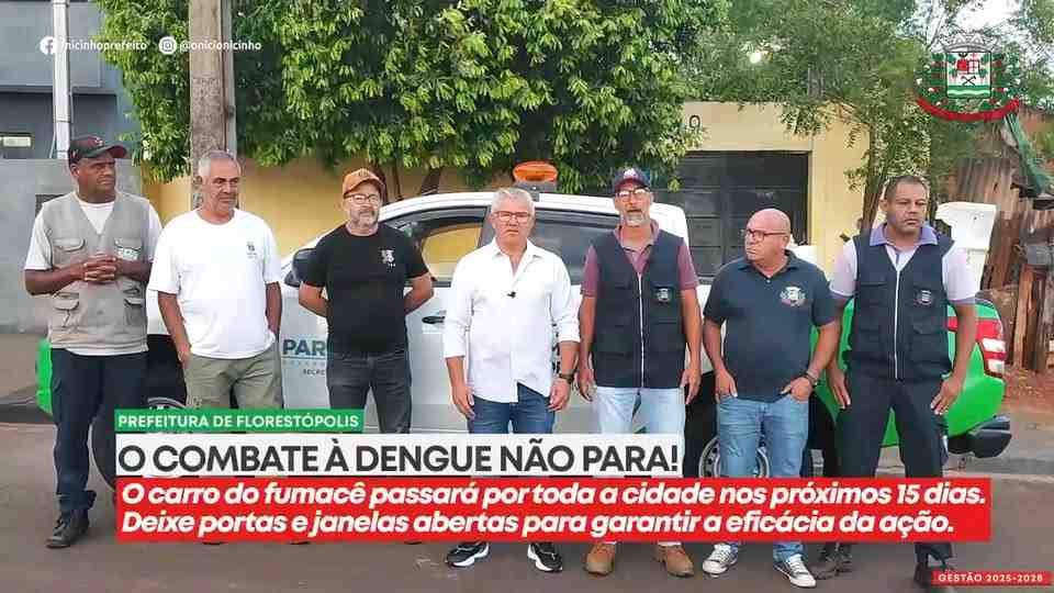 Florestópolis intensifica combate à dengue com ação do fumacê
